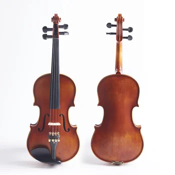 Angelviolin собственоръчно 4/4 Violin vintage maple violin 3/4, музикален инструмент с капак за цигулка с лък и футляром