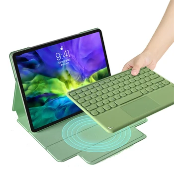 За 2021 iPad Pro 11 Безжична Клавиатура Тъчпад Калъф Таблет Мишката за iPad Pro 12,9 2018 2020 Air 4 10,9 Коренно Капа