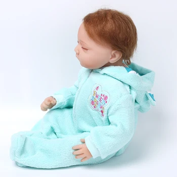 55 см Baby Bebe Reborn Мека Силиконова Кукла с Реалистични Детски Рожден Ден Коледа Спален Чувал, Кукла, Детски Играчки Момиче