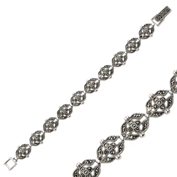 Гривна Silverlina Silver Sterling Marcasite