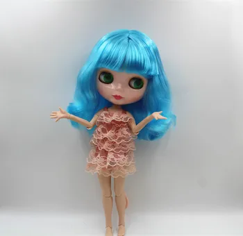 Blygirl Blyth кукла Небето-синьо бретон къса коса гола кукла 30 см съвместно тялото на 19 съвместно САМ кукла може да промени грим