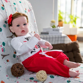 Hoomai Сладурско 20 Inch Silicone Reborn Baby Doll 51 cm Lifelike Princess Newborn Кукла Bonecas For Children ' s Day Gifts