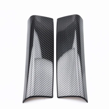 Подходящ За Mercedes-Benz GLB X247 2019-2021 GLB200/180 Carbon Fiber Look Car Interior Handrail Armrest Box Panel Sticker Cover Trim