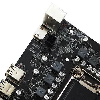 AU42 -B250C Миньор дънна Платка+Ключ Кабел с Осветление+rj-45 Кабел+SATA Кабел 12 PCIE до USB3.0 Слот за графична карта LGA1151 DDR4