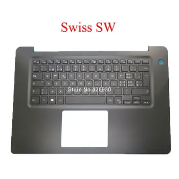 С подсветка Швейцария SW Лаптоп Акцент За ръце За DELL Vostro 5581 V5581 P77F 0K8CNV K8CNV 062RGR 62RGR 460.0FK07.0001 с нова клавиатура