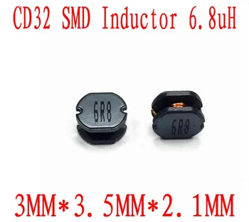 3000pcs SMD power Индуктор CD32 6.8 ъ 6R8 Чип индуктор 3*3*2 мм версия неекранирана Wirewound