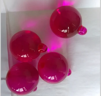 50 бр./лот,30 мм цвят на фуксия,кристален полилей топки стъклен окачен топка,кристална топка за резервни части за полилеи и сватба,X-MAS