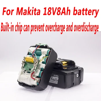 Съвместимост с Makita 18 В Инструмент 8000 mah Батерия, Заместител на Оригиналния Makita 18 В BL1850B BL1840B BL1860B Акумулаторна Батерия Електроинструменти