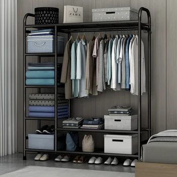 Шкаф домакински спалня виси на закачалка за дрехи открит прост кабинет голям капацитет шкаф за съхранение