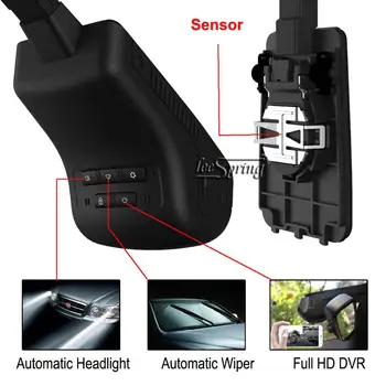 FULL HD Автомобилен видеорекордер smart wiper Auto сензор за фарове за Fiat agea yeni 2019