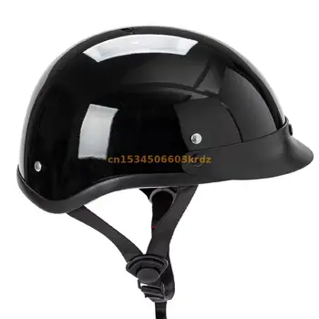 Високо качество на Маркова новост ABS Американски стил ретро мотоциклет шлем, 1/2 мотоциклет картинг електрически автомобил предпазна каска ,Capacete