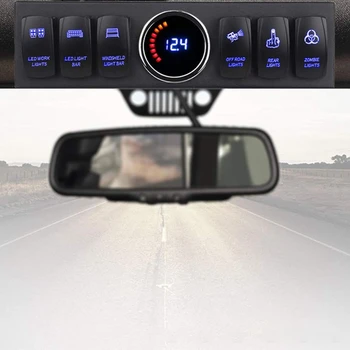 Колата Режийни 6-Ключ Панел на Pod-Синя Светлина за Jeep Wrangler JK JKU 2007-2018 Аксесоари