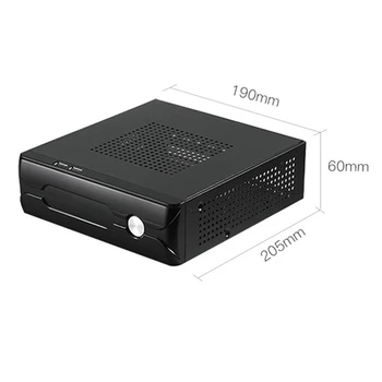 M03 HTPC ITX Case+150W 12V Power Supply Board HTPC Chassis USB2.0 ITX Enclosure Industrial Control Chassis