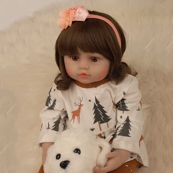 Меката Силиконова Тъкан Реалистични Детски Кукли Мода Принцеса Момиче Ръчно изработени 60 СМ Bebe Кукла Baby Rerbon Партньор на Детски Рожден Ден