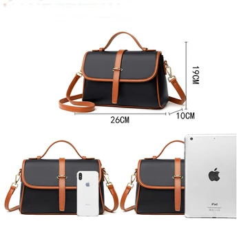 Нова Качествена Мека Кожена Чанта за Жени Small Flap Messenger Sac Луксозна Дизайнерска Чанта На Рамото на Лейди Shopping Crossbody Чанта
