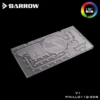 Бароу Акрилна плака като използването на Водния канал за LIAN LI O11 Динамичен Компютърен Корпус като за CPU, така и за GPU блока RGB 5V 3PIN Waterway