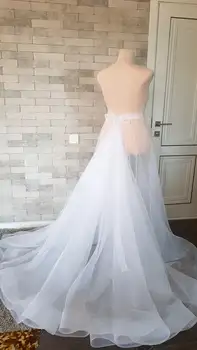 Една Проста Ежедневна Бяла Пола, See Through Tulle Floor Length Women Skirt Prom Skirt Photography Custom Made Plus Size