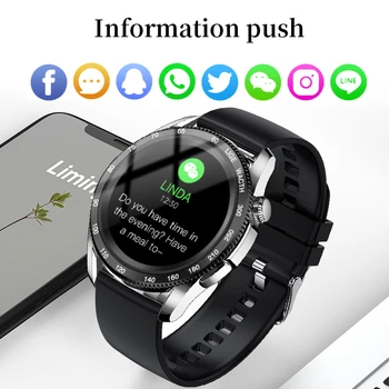 LIGE 2021Smart Часовници За Мъже За Жени Bluetotoh Повикване Часовник Монитор на Сърдечната Честота Фитнес Тракер Часовници Мода Smartwatch За Anroid IOS