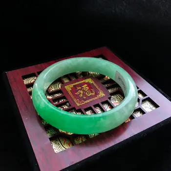 Zheru jewelry natural Myanmar jade A grade green 54mm-62mm гривна с елегантна принцеса нефритови гривна най-добрият подарък