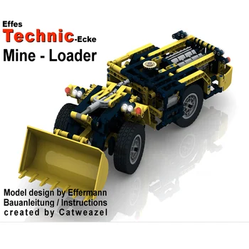 Съвместимост с Лего Engineering Series Custom Mining Loader CB Series за Малкия Particle Building Block Educational Toys