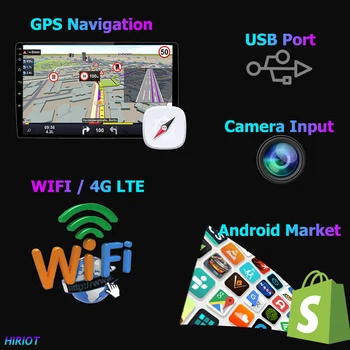 10 инча Android 10 Мултимедиен Плейър За Toyota Highlander 2008-2013 carplay 1280*720 DSP 8 основната GPS Навигация Стерео 2Din