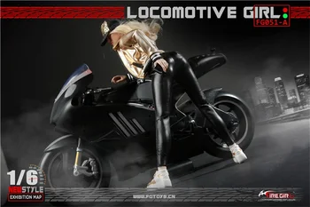 Fire Girl Toys 1/6th FG051 Female Soldier Trend Motorcycle Girl Leather Suit Dress No Body Figures For Fans Collection