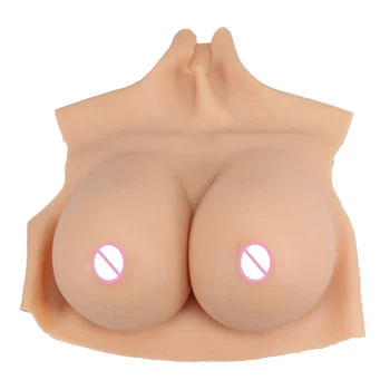 B C D E G H Cup Breast Shapes Silicone Half Body Лъжливи Transgender Chest Drag Queen Shemale Chest Crossdresser for the Chest Котка