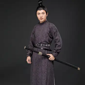 Древен филм и телевизия мъжки ежедневни официални бойни изкуства cosplay памук, коноп Hanfu трупа на династията Тан stage performance