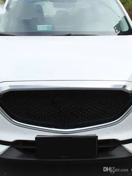 Vtear За Mazda CX-5 CX5 2017 2018 2019 Хромирана Предна Решетка Скара Капака на двигателя Капакът на Двигателя Покритие с ABS Външни бижута и Аксесоари