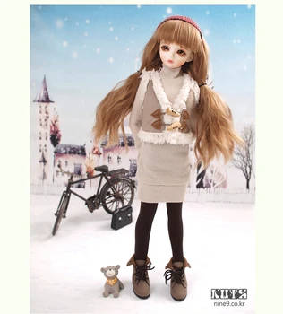 1/4 мащаба на голо BJD момиче MSD съвместна кукла Смола фигурка модел играчка, подарък,не включва дрехи,обувки,перука и други аксесоари D2158