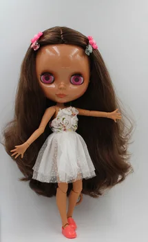 Безплатна доставка BJD съвместно RBL-233J САМ Гола кукла блайт tait подарък за рожден ден за момиче 4 цвята големи очи кукли с красиви Коса скъпа играчка