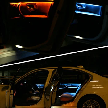 Автомобилна Led Околното Осветление Вътрешните Врати Ambient Strip Cover For-3 на BMW 4 Series F30 F31 3GT M3 2012-2019, карбон