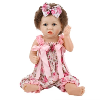 Силиконови Reborn Baby Doll деца Партньор Подарък За Момичета 58 см Жива Кукла Винил Меки Играчки За Bebes Reborn Brinquedo Подаръци