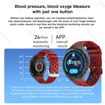 2021 Нов Пълен Сензорен Екран Фитнес Тракер Смарт Часовници Мъжки Монитор на Сърдечната Честота, Кръвното Налягане Smartwatch За Huawei, Xiaomi watch