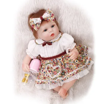 40 см Slicone reborn baby doll играчка реалистични игри къща преди лягане играчки за малки момиченца brinquedos меки новородени са подбрани кукла