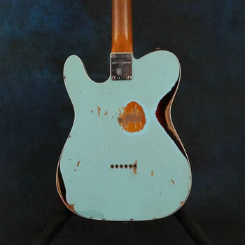 Нов стил.Електрическата китара,палисандровый лешояд gitaar.корпус от елша.вещи ръце.мощите на синьо китара.