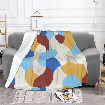 Manta moderna de algodón transpirable para el hogar, cubrecamas modernas de cuadros geométricos, color Coral, Envío Gratis