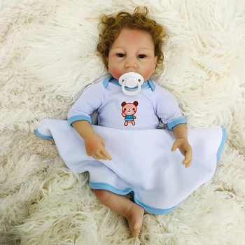45 см Кукла истински Reborn Baby 18 инча от силикон, винил новородени кукли Реалистични Играчки boneca play house играчки за продажба на бебе