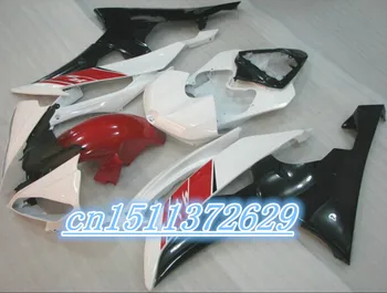 ABS обтекатели YZF-600 R6 2008-Обтекател на YZF-R6 YZFR6 2008 2009 2010 2011 2012 2013 за червен черен бял