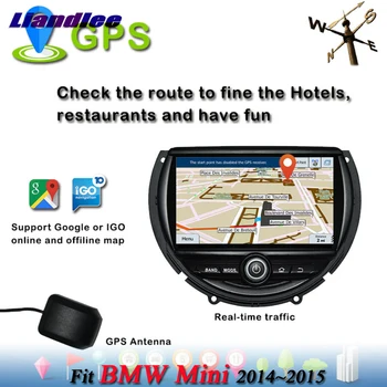 Авто Android Плейър Carplay За BMW Mini Cooper-2016 Стерео Радио CD DVD GPS Навигационна Система с Мултимедиен Екран Дисплей