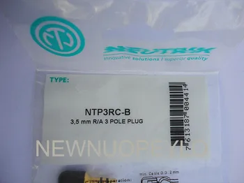 5шт NEUTRIK стерео с 3.5 мм малък трехъядерный огъване включете позлатени слушалки двуканална запояване NTP3RC-B оригинал