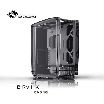 Настолен Компютър Bykski За MINI ITX / MICRO ATX / ATX M/B С водно охлаждане PC Case Gamer Cabinet Напълно Прозрачно Стъкло B-RV1-X