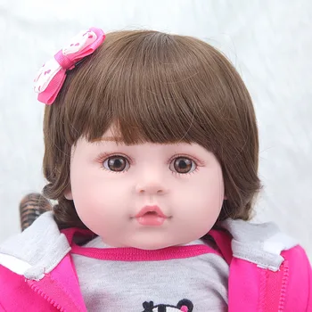 Forrsdor 22 см 55 см популярната симулация на новородените момичета със сладък дрехи на най-добрият Коледен подарък силиконови кукли reborn baby