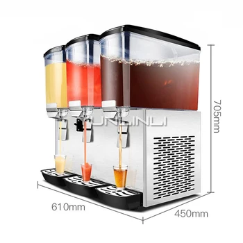 Опаковка напитка с Голям капацитет машини напитка 17Л*3 Търговски трехтактный Опаковка напитки ГЗДЖ-351 студени&топлина