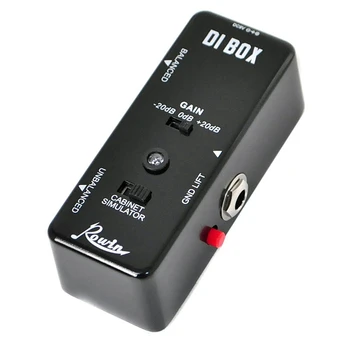 DI BOX LEF-331 Micro-DI с кабина Сим и увеличаване на тънкия китара педали ефекти True Bypass